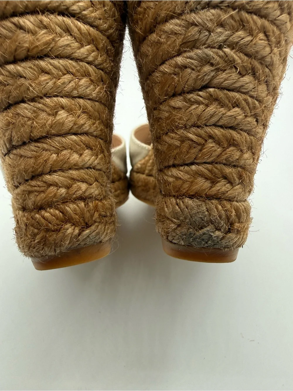 Viscata Barcelona Estartit Canvas Espadrille Wedges Beige Ankle Strap Jute Heel - Picture 16 of 16